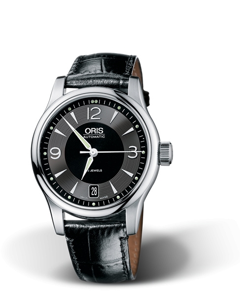 Oris 01 733 7578 4064-07 5 18 11 : Classic Date 37 Stainless Steel / Black