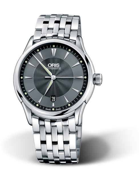 Oris 01 733 7591 4054-07 8 21 73 : Artelier Date 40 Stainless Steel / Black / Bracelet