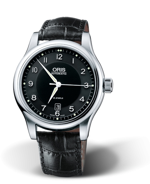 Oris 01 733 7594 4064-07 5 20 11 : Classic Date 42 Stainless Steel / Black