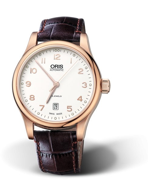 Oris 01 733 7594 4891-07 6 20 12 : Classic Date 42 Rose Gold / Silver