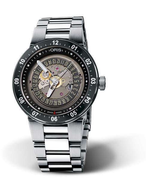 Oris 01 733 7613 4114-07 8 24 75 : WilliamsF1 Team Skeleton Engine Date 42 Stainless Steel / Bracelet
