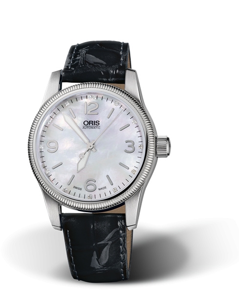 Oris 01 733 7649 4066-07 5 19 60 : Big Crown Diamonds 38 Stainless Steel / MOP