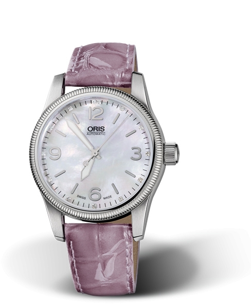 Oris 01 733 7649 4066-07 5 19 62 : Big Crown Diamonds 38 Stainless Steel / MOP