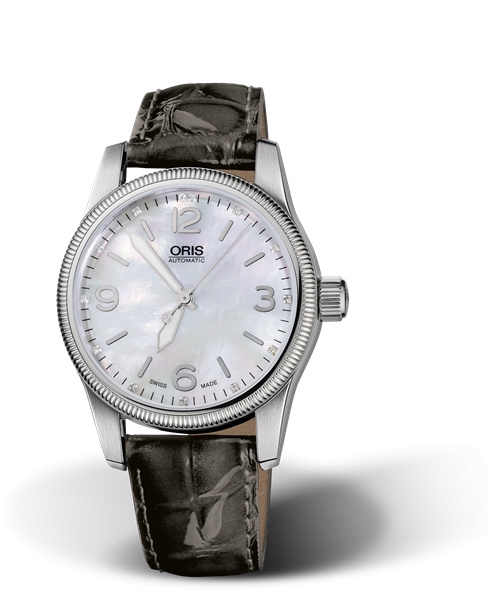 Oris 01 733 7649 4066-07 5 19 64 : Big Crown Diamonds 38 Stainless Steel / MOP