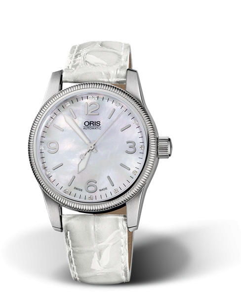 Oris 01 733 7649 4066-07 5 19 67 : Big Crown Diamonds 38 Stainless Steel / MOP