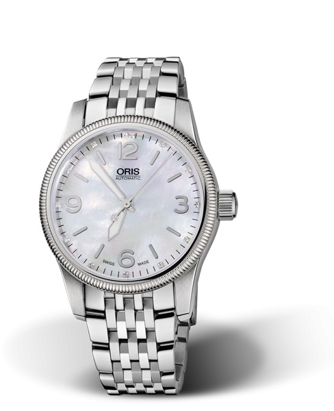 Oris 01 733 7649 4066-07 8 19 76 : Big Crown Diamonds 38 Stainless Steel / MOP / Bracelet