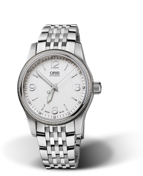 Oris 01 733 7649 4091-Set MB : Big Crown Swiss Hunter Team PS Edition Silver - Diamond / Bracelet
