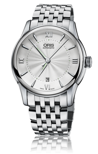 Oris 01 733 7670 4071-07 8 21 77 x : Artelier Date 40.5 Stainless Steel / Silver / Bracelet