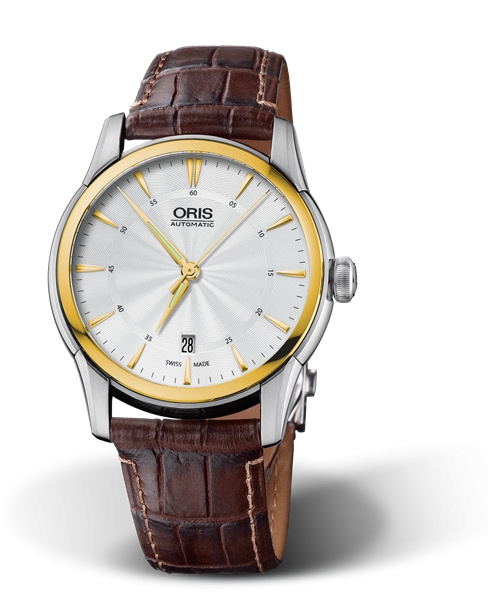 Oris 01 733 7670 4351-07 5 21 70FC : Artelier Date 40.5 Stainless Steel - Yellow Gold / Silver