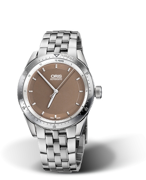 Oris 01 733 7671 4152-07 8 18 85 : Artix GT Date Stainless Steel / Brown / Bracelet