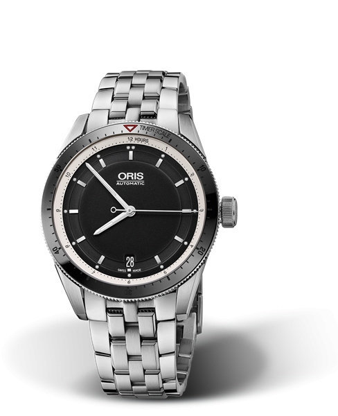 Oris 01 733 7671 4154-07 8 18 85 : Artix GT Date Stainless Steel - Ceramic / Black / Bracelet