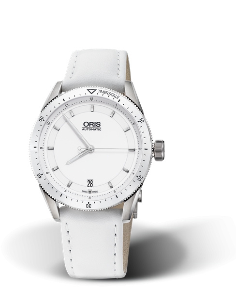 Oris 01 733 7671 4156-07 5 18 40FC : Artix GT Date Stainless Steel - Ceramic / White