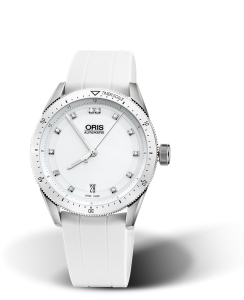 Oris 01 733 7671 4196-07 4 18 30FC : Artix GT Date Stainless Steel - Ceramic / White - Diamond / Rubber