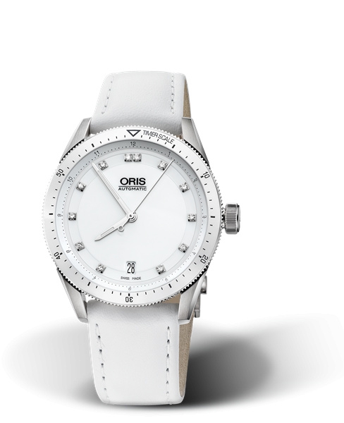 Oris 01 733 7671 4196-07 5 18 40FC : Artix GT Date Stainless Steel - Ceramic / White - Diamond