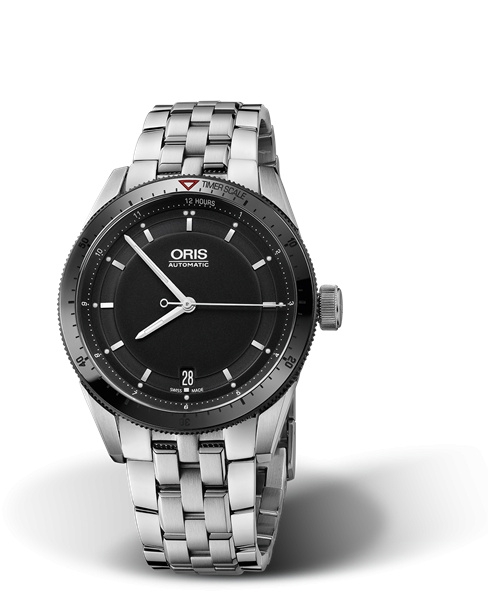 Oris 01 733 7671 4434-07 8 18 85 : Artix GT Date Stainless Steel - Ceramic / Black / Bracelet