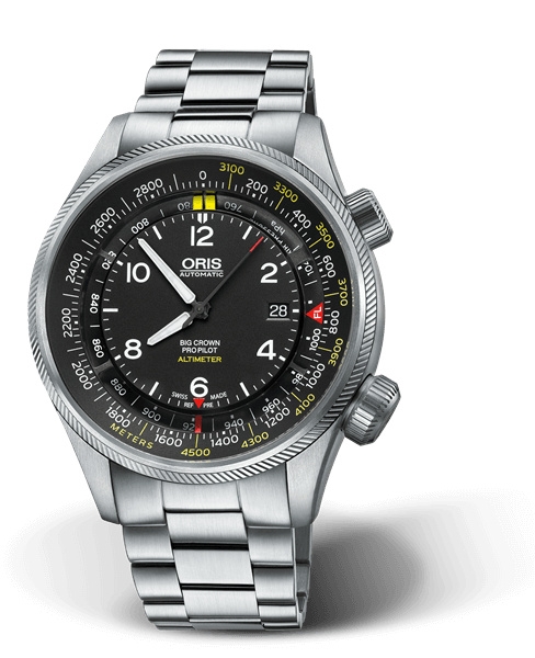 Oris 01 733 7705 4164-Set 8 23 19 : Big Crown ProPilot Altimeter Meter / Bracelet