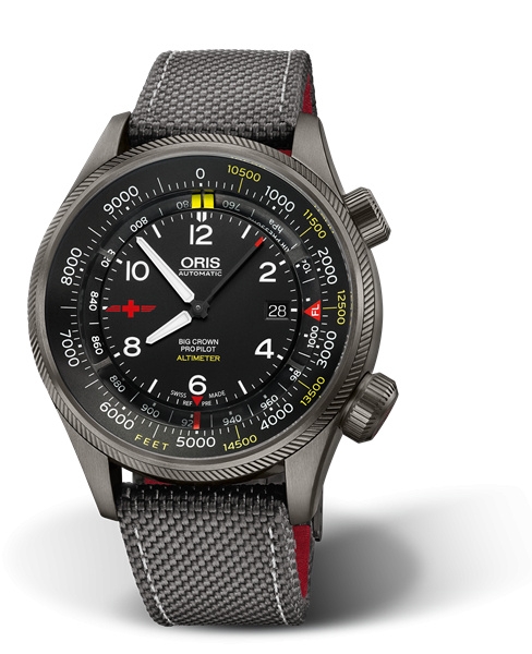 Oris 01 733 7705 4234-Set5 23 16GFC : Big Crown ProPilot Altimeter Rega / Feet
