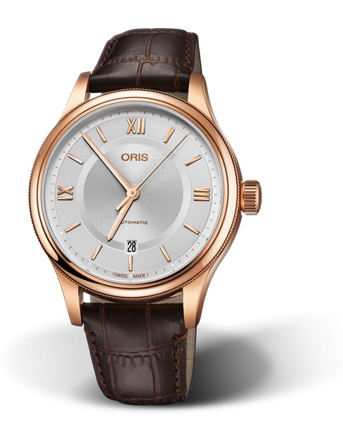 Oris 01 733 7719 4871-07 6 20 32 : Classic Date 42 Rose Gold / Silver