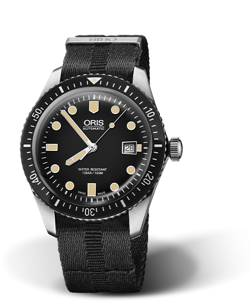 Oris 01 733 7720 4054-07 5 21 26FC : Divers Sixty-Five 42 Stainless Steel / Black / NATO