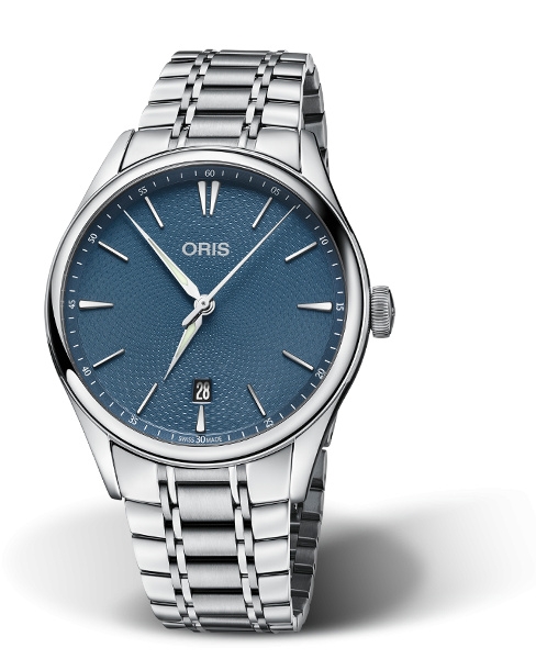Oris 01 733 7721 4055-07 8 21 88 : Artelier Date 40 Stainless Steel / Blue / Bracelet