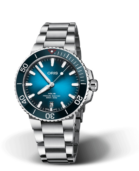 Oris 01 733 7732 4185-Set : Aquis Date 39.5 Clean Ocean Limited Edition
