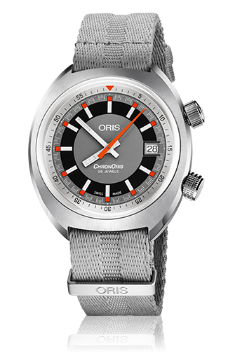 Oris 01 733 7737 4053-07 5 19 23 : Chronoris Date / Grey / NATO