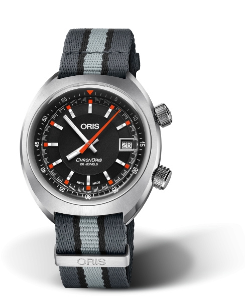 Oris 01 733 7737 4054-07 5 19 24 : Chronoris Date / Black / NATO