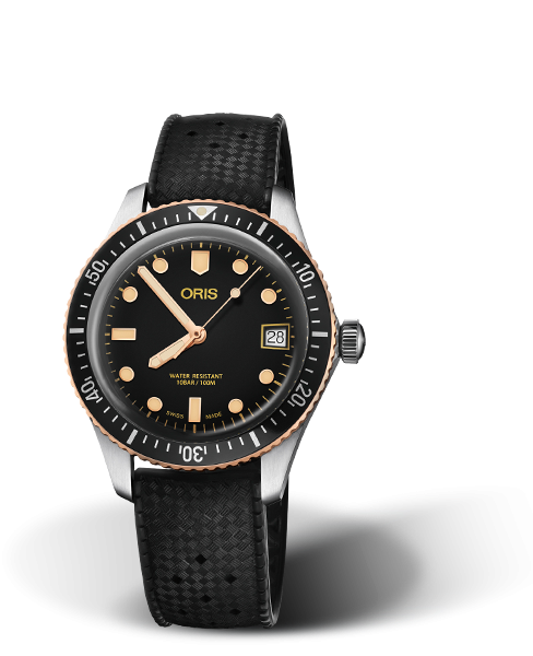 Oris 01 733 7747 4354-07 4 17 18 : Divers Sixty-Five 36 Stainless Steel / Bronze / Black / Rubber