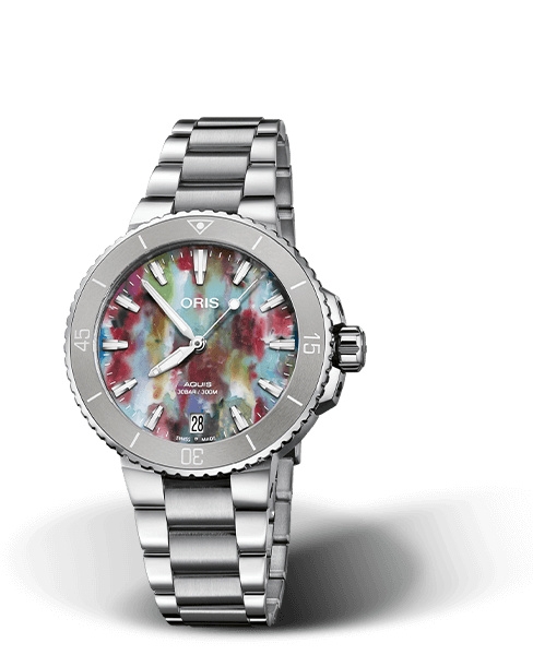 Oris 01 733 7770 4150-Set : Aquis Date 36.5 Upcycle