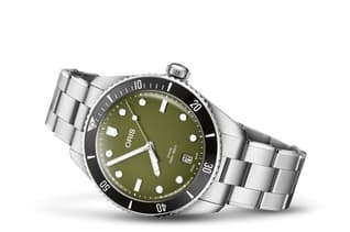 Oris 01 733 7795 4057-Set : Divers Sixty-Five 39 Stainless Steel / Green