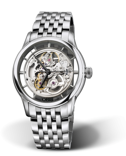 Oris 01 734 7684 4051-07 8 21 77 : Artelier Translucent Skeleton Stainless Steel / Bracelet