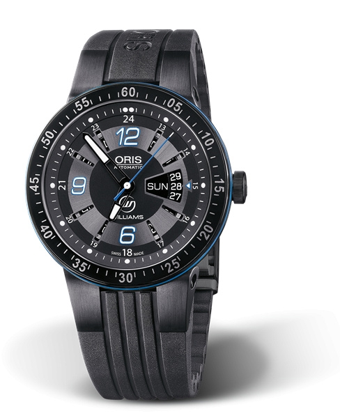 Oris 01 735 7634 4765-07 4 24 44BNE : WilliamsF1 Team Day Date 44 PVD / Black / Rubber