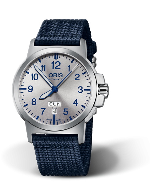 Oris 01 735 7641 4161-07 5 22 26 : BC3 Advanced Day Date Stainless Steel / Silver / Fabric