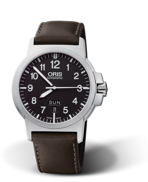 Oris 01 735 7641 4164-07 5 22 55 : BC3 Advanced Day Date Stainless Steel / Black / Leather