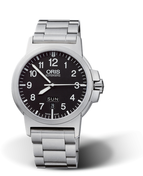 Oris 01 735 7641 4164-07 8 22 03 : BC3 Advanced Day Date Stainless Steel / Black / Bracelet