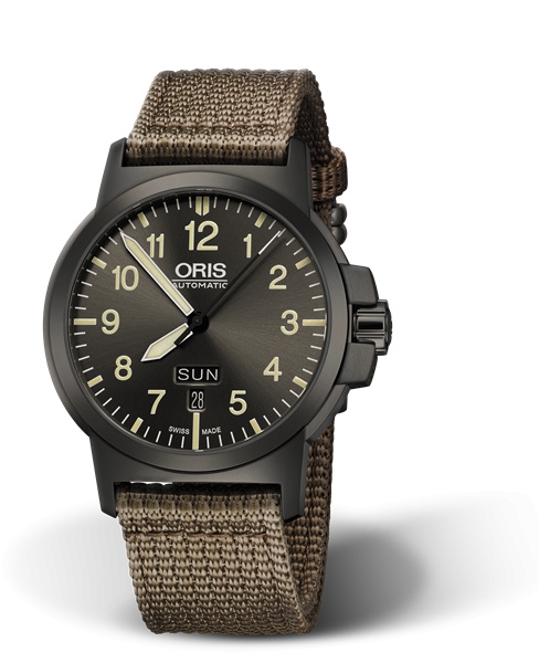 Oris 01 735 7641 4263-07 5 22 22G : BC3 Advanced Day Date DLC / Grey / Fabric