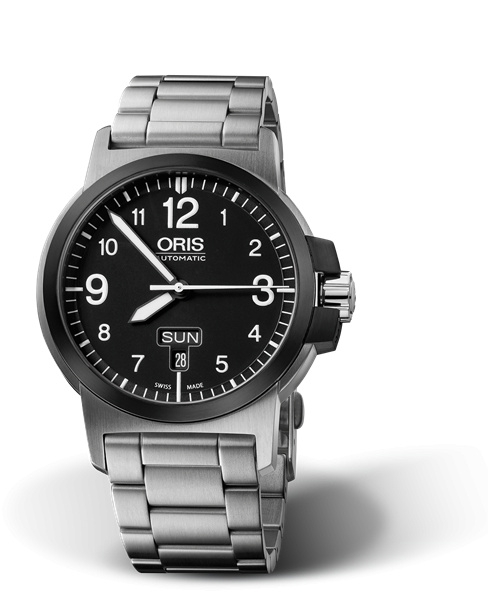 Oris 01 735 7641 4364-07 8 22 03 : BC3 Advanced Day Date Stainless Steel - DLC / Black / Bracelet