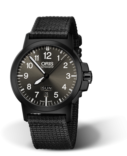 Oris 01 735 7641 4733-07 5 22 24B : BC3 Advanced Day Date DLC / Black / Fabric