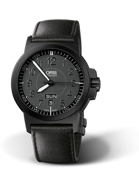 Oris 01 735 7641 4764-07 5 22 56B : BC3 Advanced Day Date DLC / Black / Leather