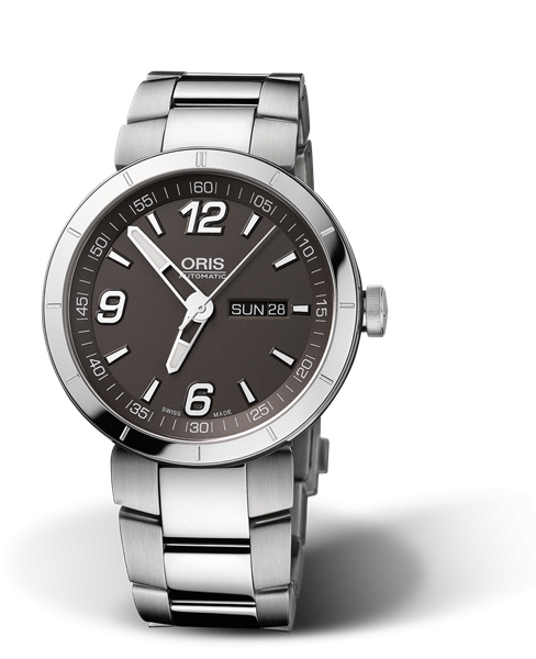Oris 01 735 7651 4163-07 8 25 10 : TT1 Day Date Stainless Steel / Grey / Bracelet