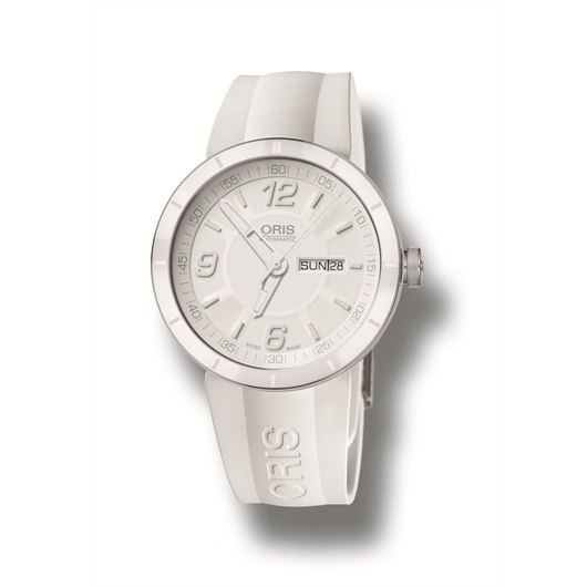 Oris 01 735 7651 4166-07 4 25 07 : TT1 Day Date Stainless Steel - Ceramic / White / Rubber