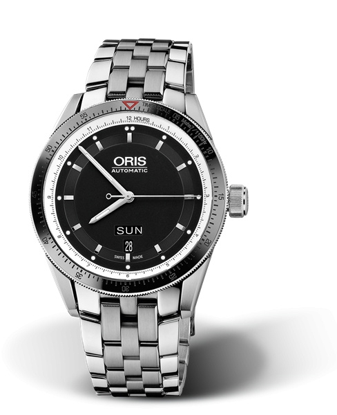 Oris 01 735 7662 4154-07 8 21 85 : Artix GT Day Date Stainless Steel - Ceramic / Black / Bracelet