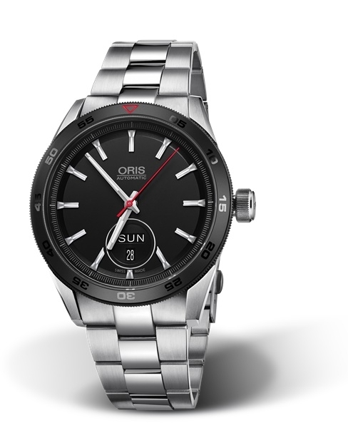 Oris 01 735 7662 4424-07 8 21 87 : Artix GT Day Date Stainless Steel - Ceramic / Black / Bracelet