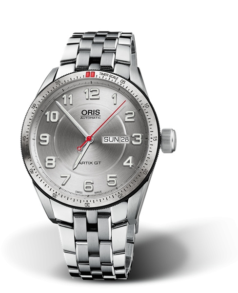 Oris 01 735 7662 4461-07 8 21 85 : Artix GT Day Date Stainless Steel / Silver / Bracelet