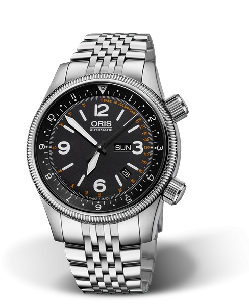 Oris 01 735 7672 4084-Set MB : Big Crown Royal Flying Doctor Service Stainless Steel / Black / Bracelet