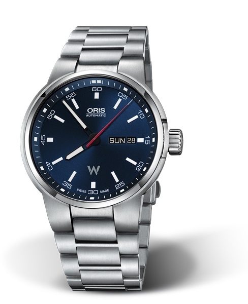 Oris 01 735 7716 4155-07 8 24 50 : Williams Day Date 42 Stainless Steel / Blue / Bracelet