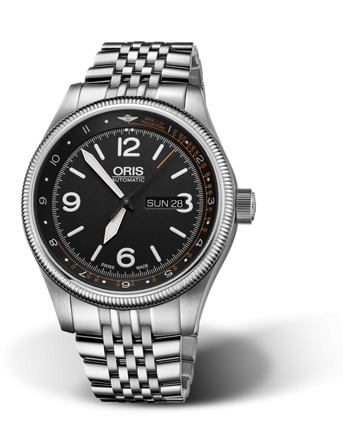 Oris 01 735 7728 4084-Set MB : Big Crown Royal Flying Doctor Service II Stainless Steel / Black / Bracelet