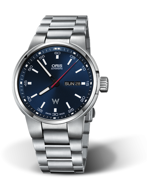 Oris 01 735 7740 4155-07 8 24 50S : Williams Day Date 42 Stainless Steel / Blue / Bracelet