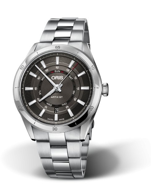 Oris 01 735 7751 4153-07 8 21 87 : Artix GT Day Date Stainless Steel / Grey / Bracelet