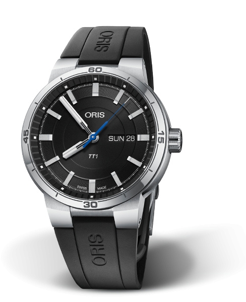 Oris 01 735 7752 4154-07 4 24 06FC : TT1 Day Date Stainless Steel / Black / Rubber